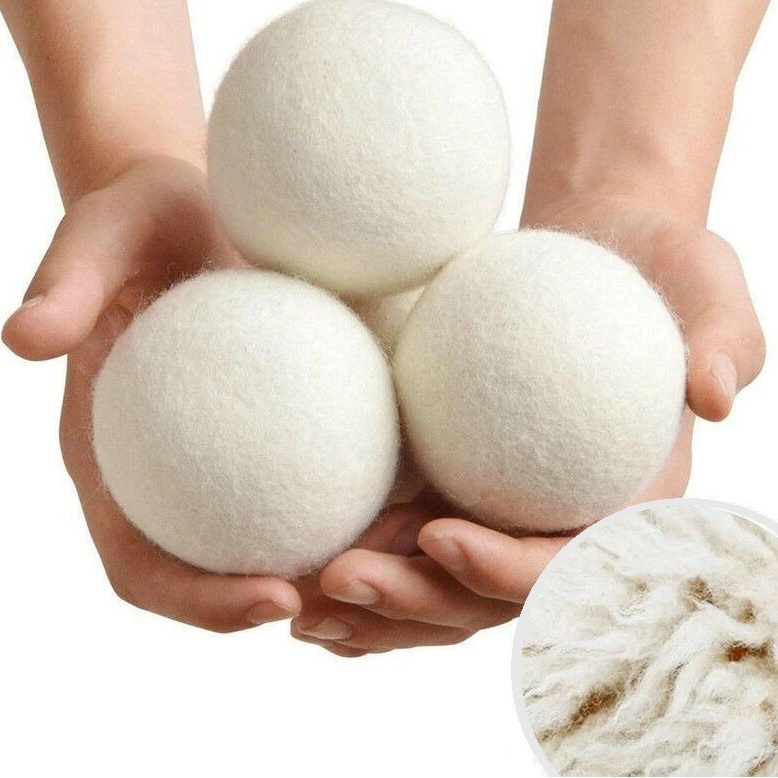 Wełniane Kule Piłki Do Suszarki Suszenia Miękkie Pranie Kulki Zmiękczające