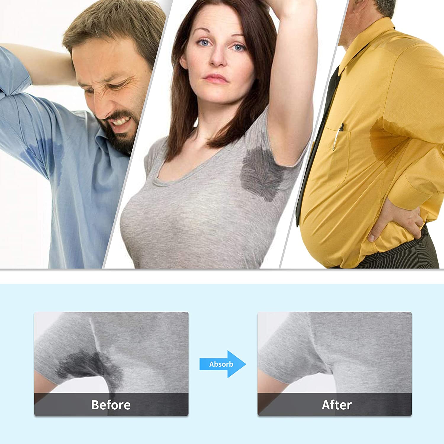 Wkładki Antypotowe Przeciwpotowe Pod Pachy Ochrona Anty Pot 60szt