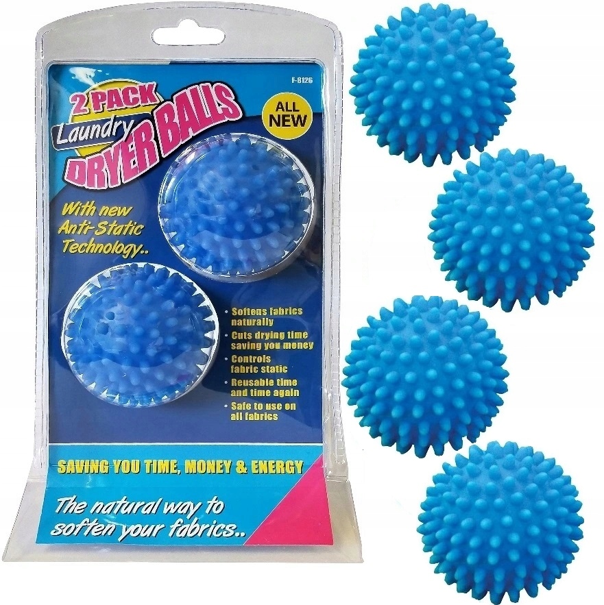 Piłki Piłeczki Do Pralki Prania Suszenia Pcv 4 szt Zmiękczające Kulki