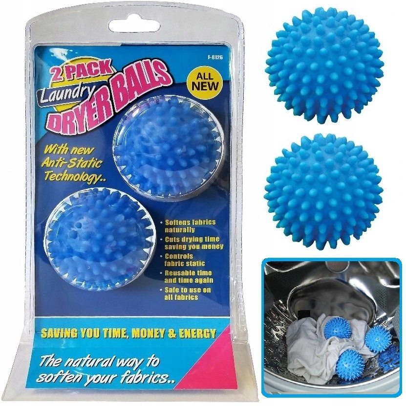 Piłki Piłeczki Do Pralki Prania Suszenia Pcv 4 szt Zmiękczające Kulki