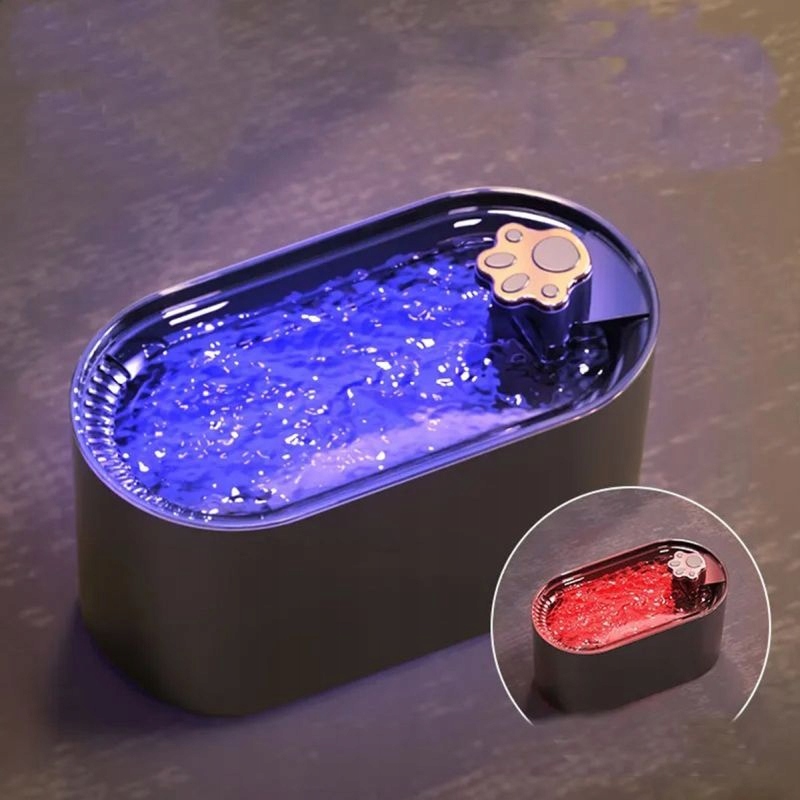 Fontanna Poidełko Dla Kota Psa Miska Automatyczne Poidło + Filtr Cicha Led