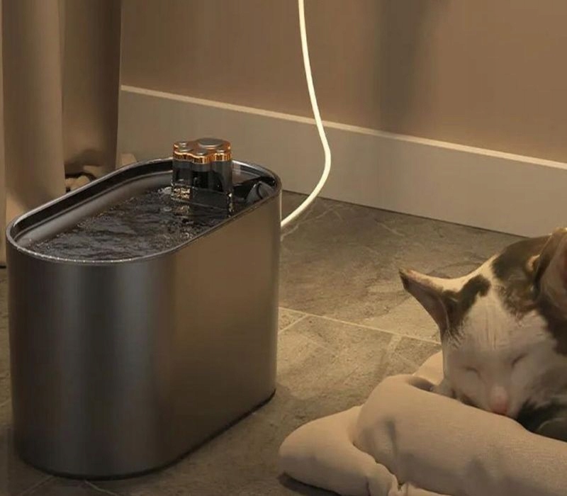Fontanna Poidełko Dla Kota Psa Miska Automatyczne Poidło + Filtr Cicha Led
