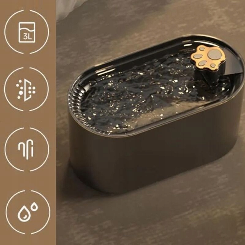 Fontanna Poidełko Dla Kota Psa Miska Automatyczne Poidło + Filtr Cicha Led