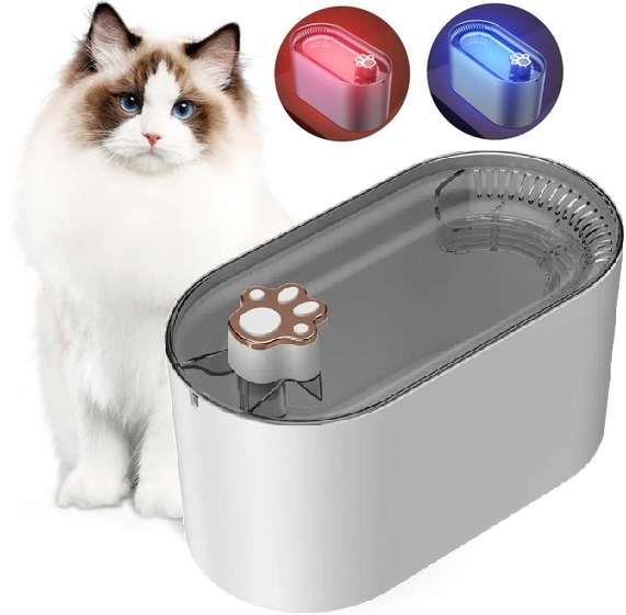 Fontanna Poidełko Dla Kota Psa Miska Automatyczne Poidło + Filtr Cicha Led