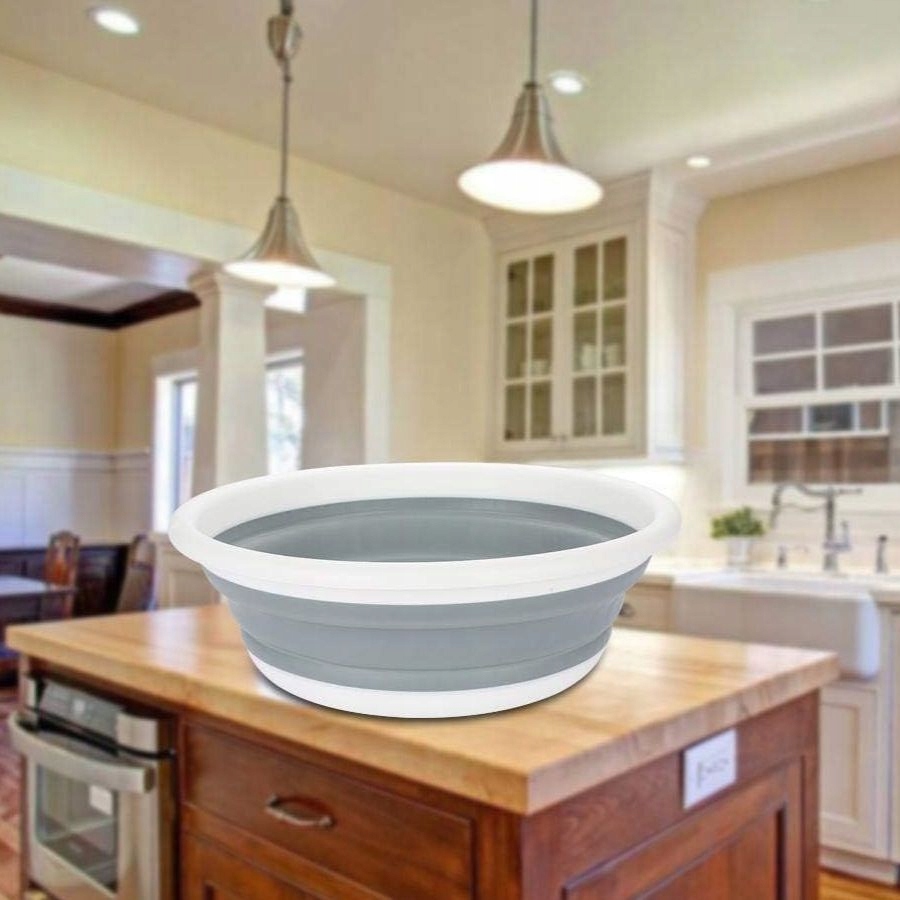 Miska Składana Silikonowa Uniwersalna Okrągła Kosz Na Pranie Bieliznę 9l