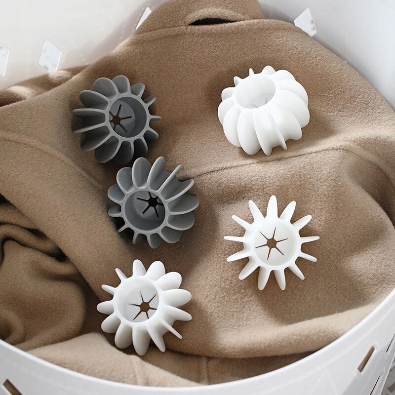 Kule Do Prania Pralki Sierść Włosy Kulki Piorące 5 Sztuk Zmiękczające