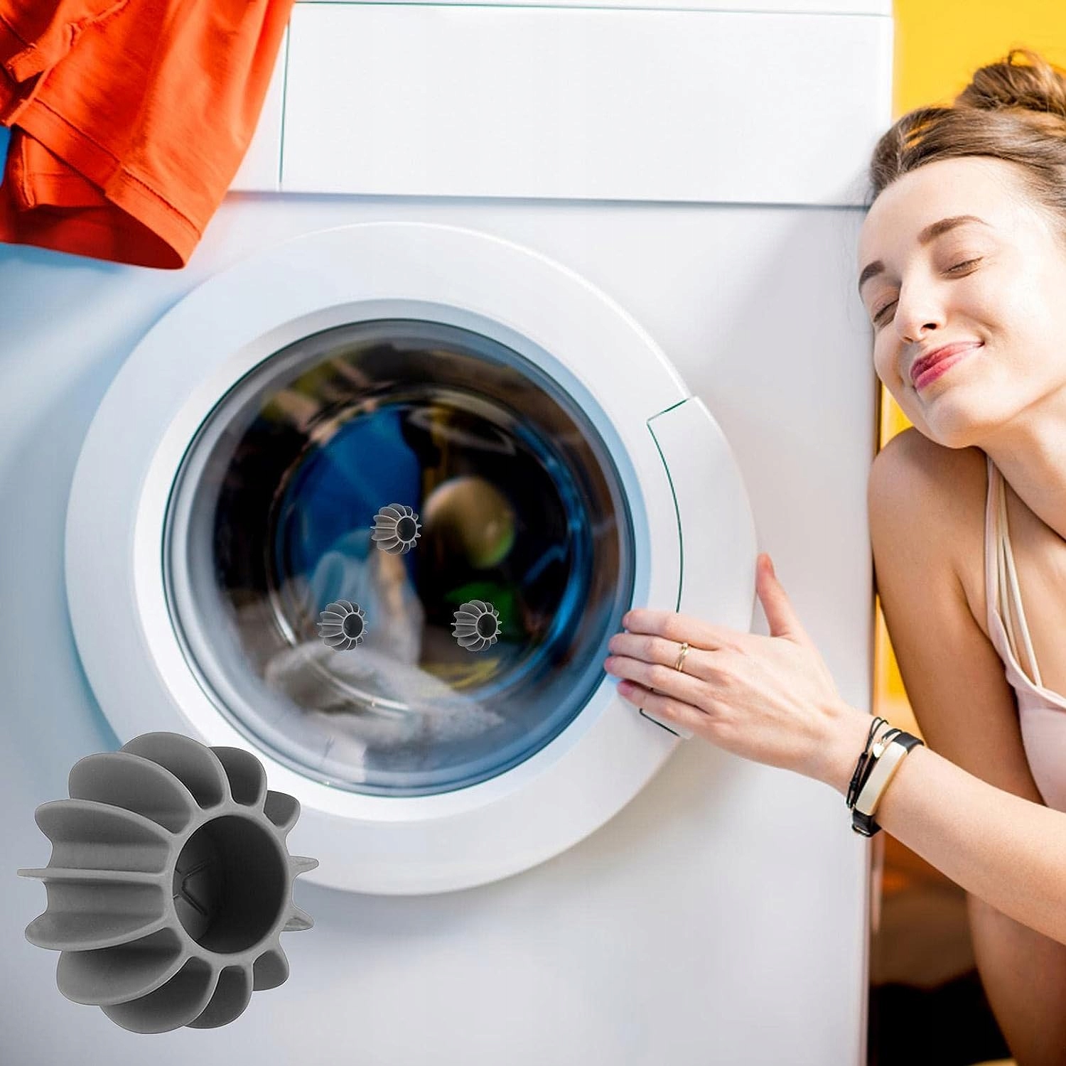 Kule Do Prania Pralki Sierść Włosy Kulki Piorące 5 Sztuk Zmiękczające