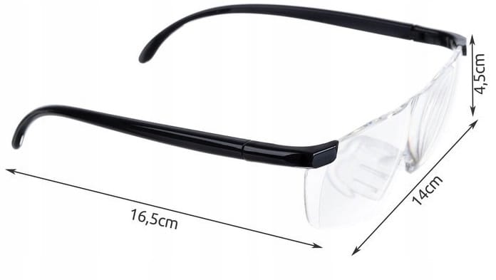 Lupa Okulary Powiększające O 160% Zoom Optyczne + Etui Pokrowiec