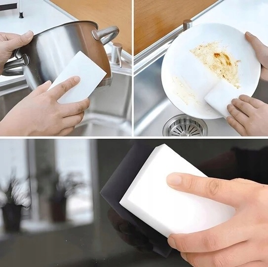 Magiczna Gąbka Gruba Mocna Twarda Magiczne Gąbki Do Czyszczenia 100 Sztuk