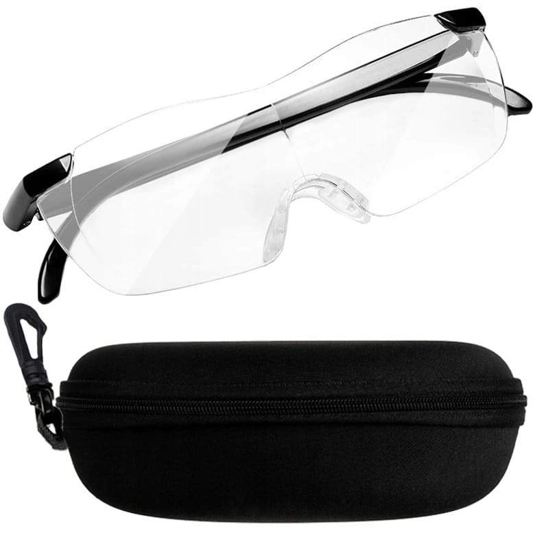 Lupa Okulary Powiększające O 160% Zoom Optyczne + Etui Pokrowiec