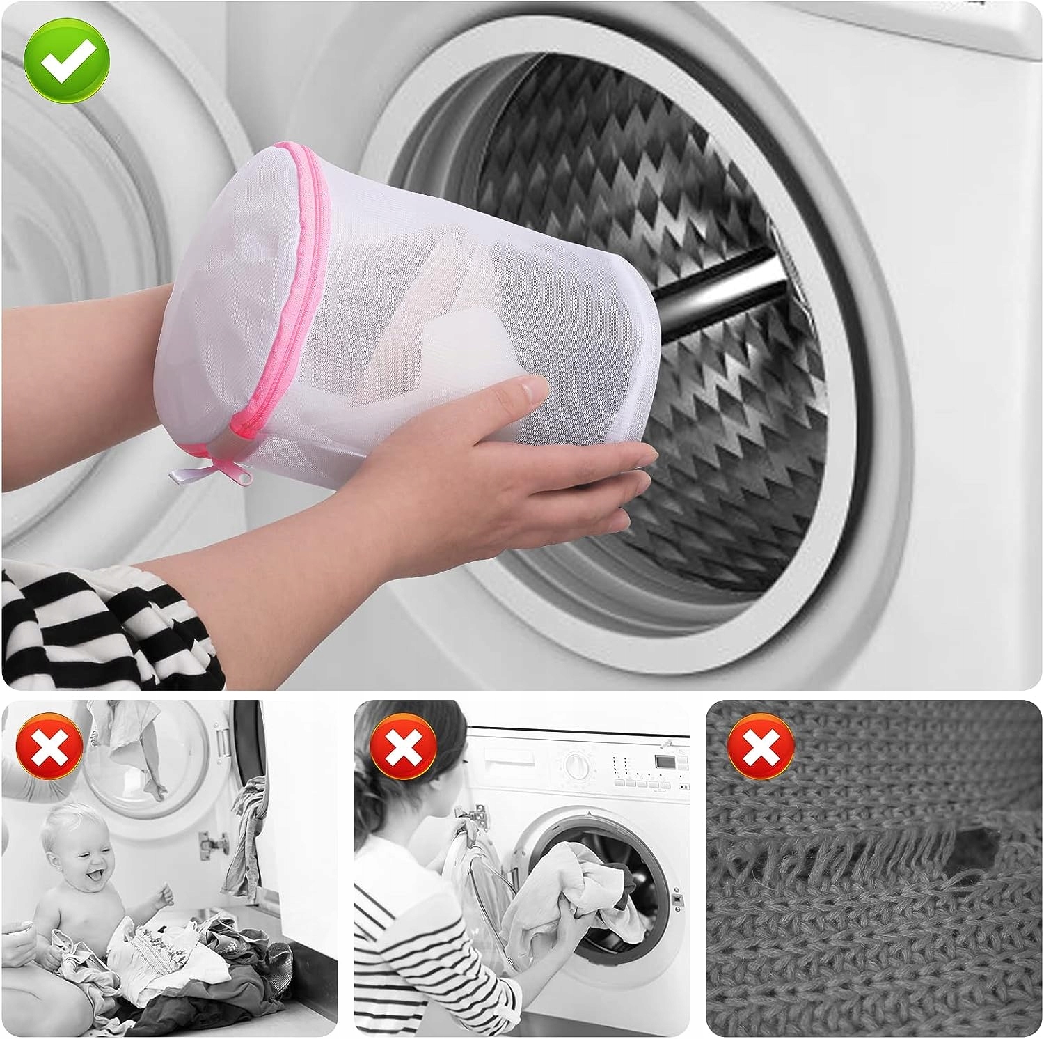 Worek Koszyk Do Prania Staników Biustonoszy Na Zamek Kosz Bielizny Stanika