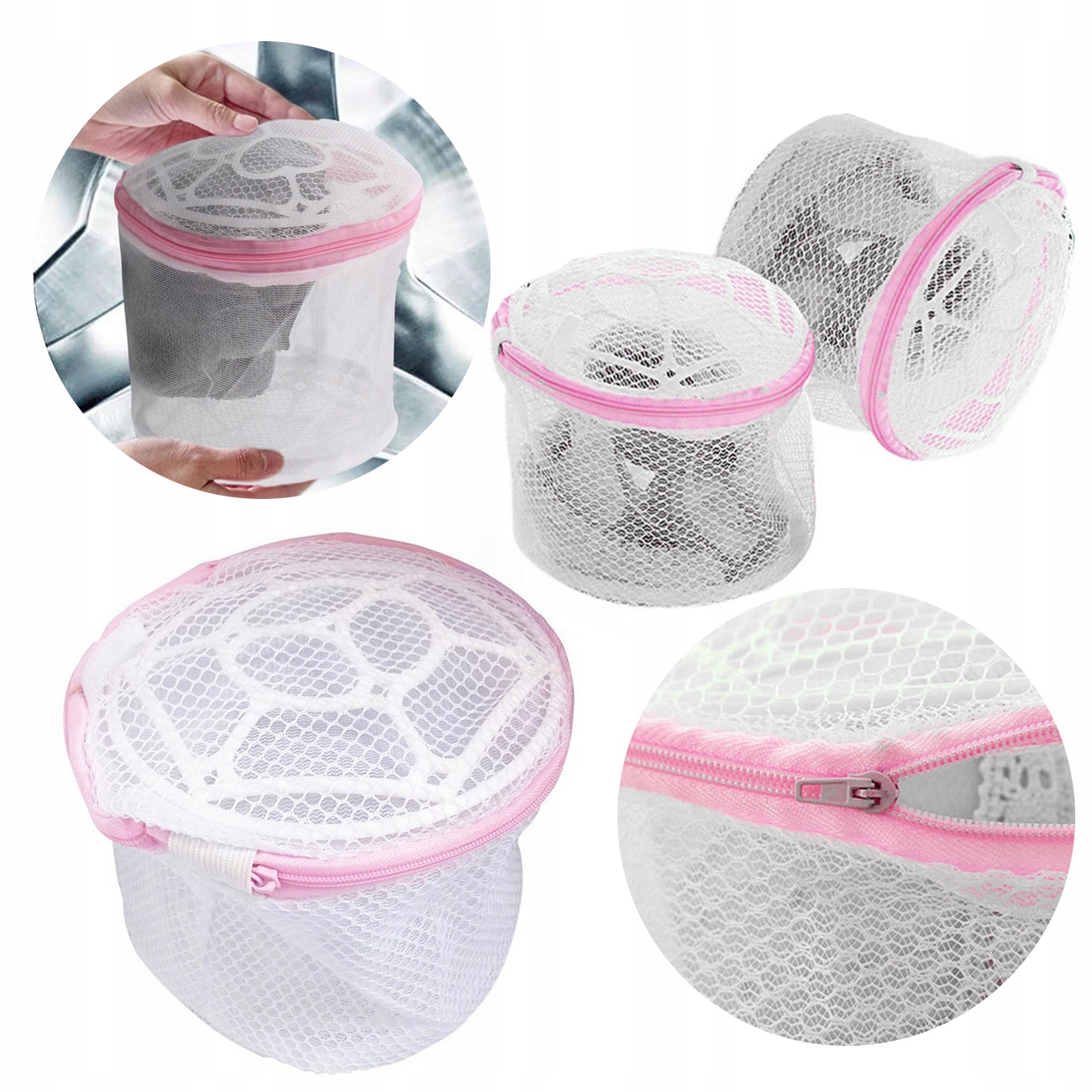 Worek Koszyk Do Prania Staników Biustonoszy Na Zamek Kosz Bielizny Stanika