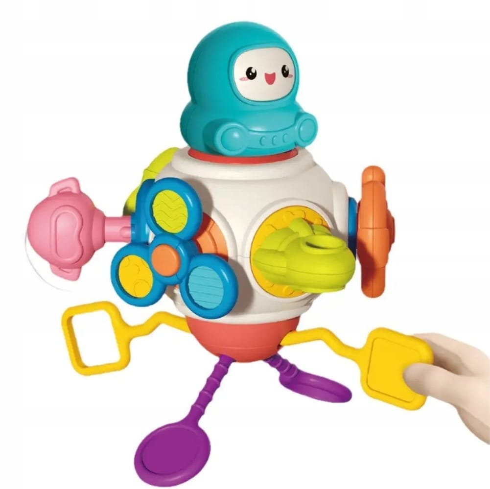 Interaktywna Kostka Sensoryczna Montessori Edukacyjna 8w1 Zabawka Gryzak