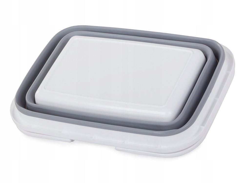 Kosz Na Zakupy Składany Silikonowy Z Uchwytami 9 Litrów Pojemnik Kempingowy