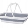 Kosz Na Zakupy Składany Silikonowy Z Uchwytami 9 Litrów Pojemnik Kempingowy