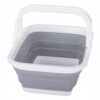 Kosz Na Zakupy Składany Silikonowy Z Uchwytami 9 Litrów Pojemnik Kempingowy