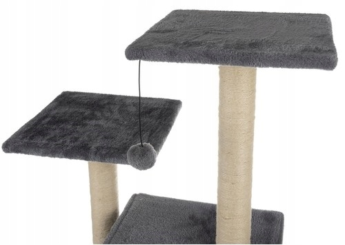 Drapak Dla Kota Domek Szary Drzewko Legowisko Zabawka Piłka