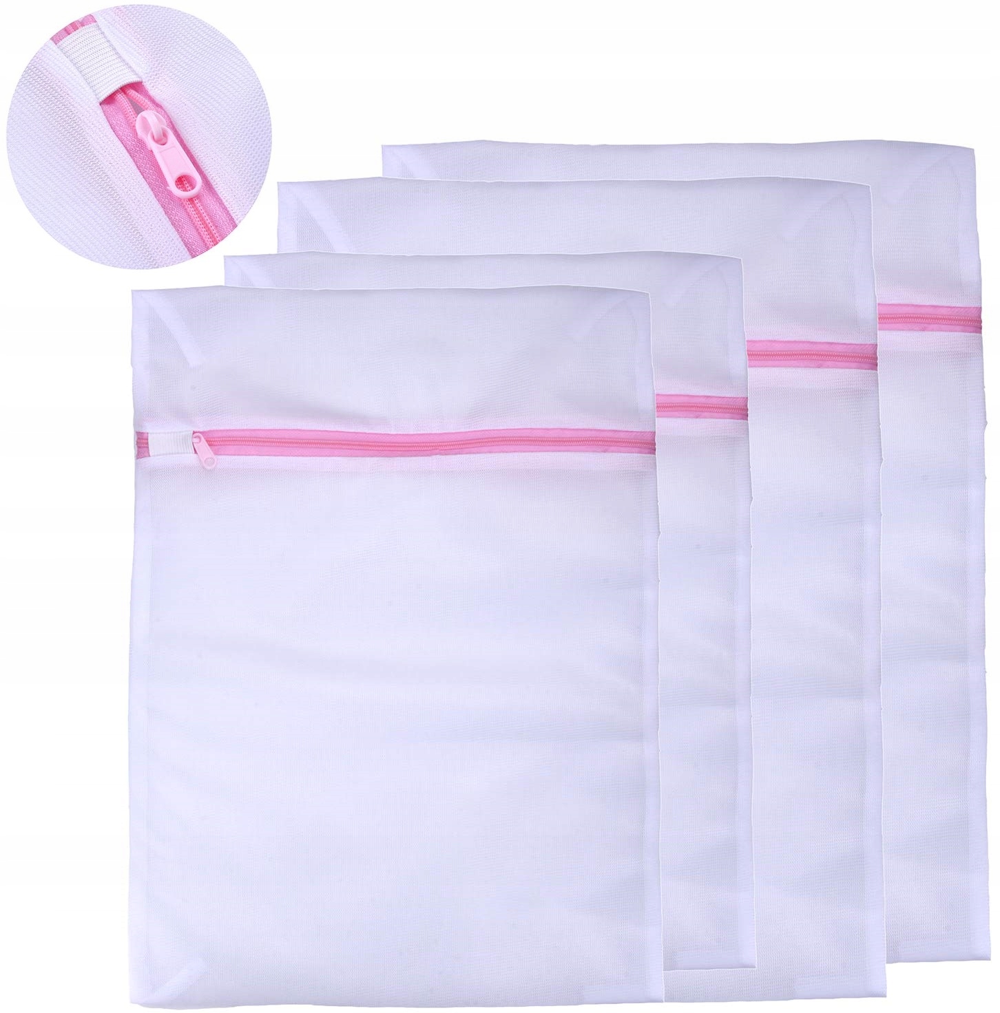 Zestaw Worków Do Prania Odzieży Bielizny Worki Worek Siatka 4 Sztuki