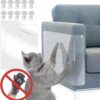 2x Naklejka Folia Ochronna Przeciw Drapaniu Na Meble Kanapę Drapak Dla Kota