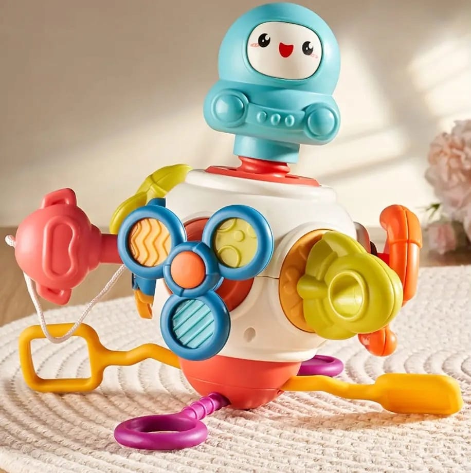 Interaktywna Kostka Sensoryczna Montessori Edukacyjna 8w1 Zabawka Gryzak