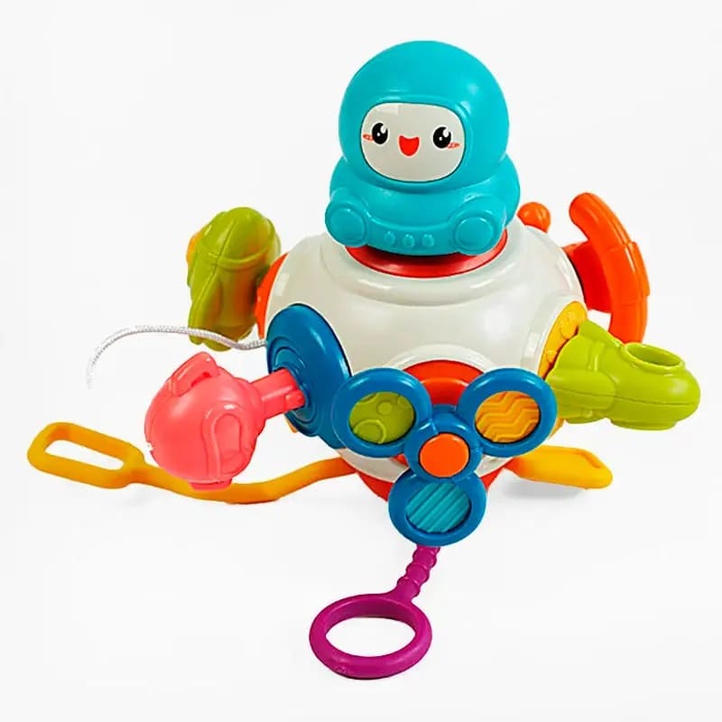 Interaktywna Kostka Sensoryczna Montessori Edukacyjna 8w1 Zabawka Gryzak