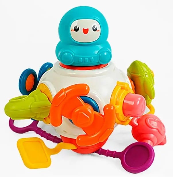 Interaktywna Kostka Sensoryczna Montessori Edukacyjna 8w1 Zabawka Gryzak