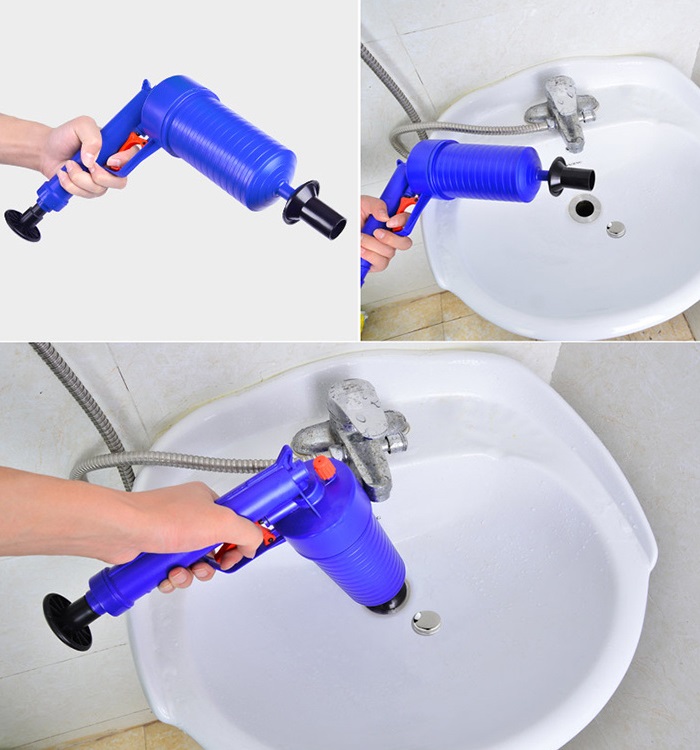 Mocny Udrażniacz Przepychacz Rur Wc Zlewu Sanitarny Pistolet Do Udrażniania