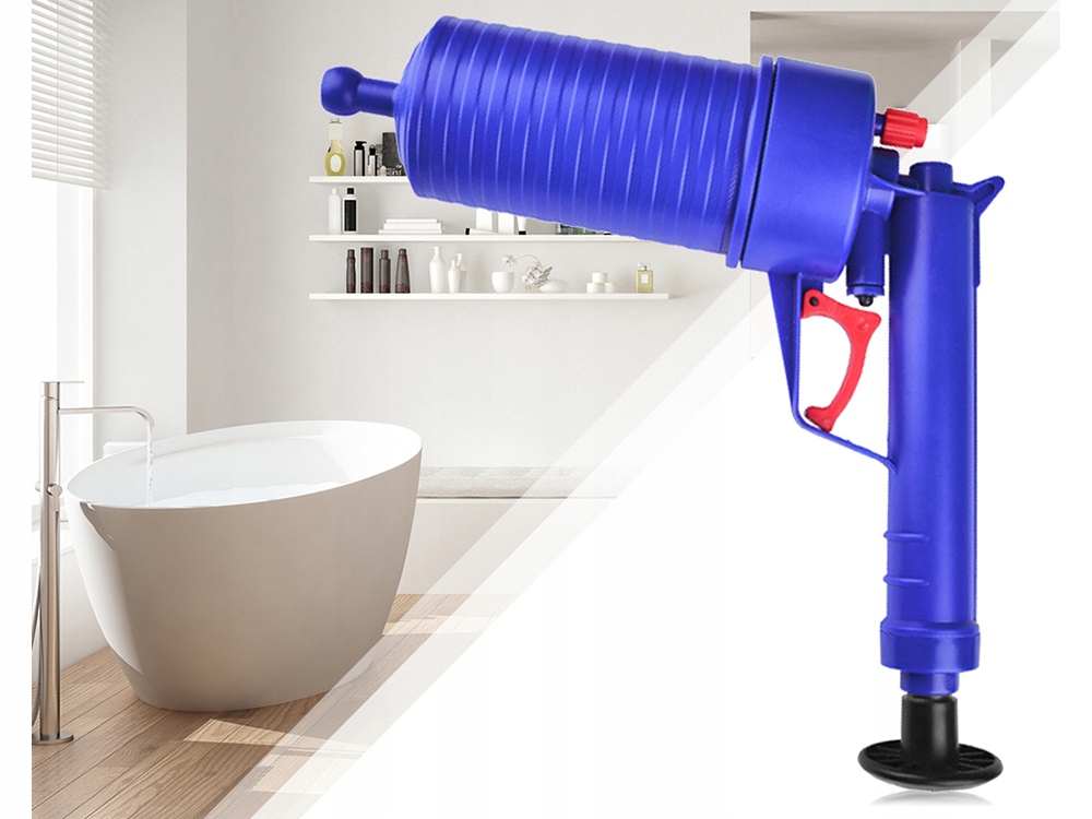 Mocny Udrażniacz Przepychacz Rur Wc Zlewu Sanitarny Pistolet Do Udrażniania