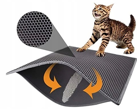 Mata Wycieraczka Pod Kuwetę Dla Kota Na Żwirek Czysta Podłoga Xxl