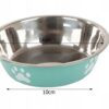 Miska Dla Psa Kota Metalowa Antypoślizgowa Miseczka Łapka Guma Łapki 400ml