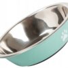 Miska Dla Psa Kota Metalowa Antypoślizgowa Miseczka Łapka Guma Łapki 400ml