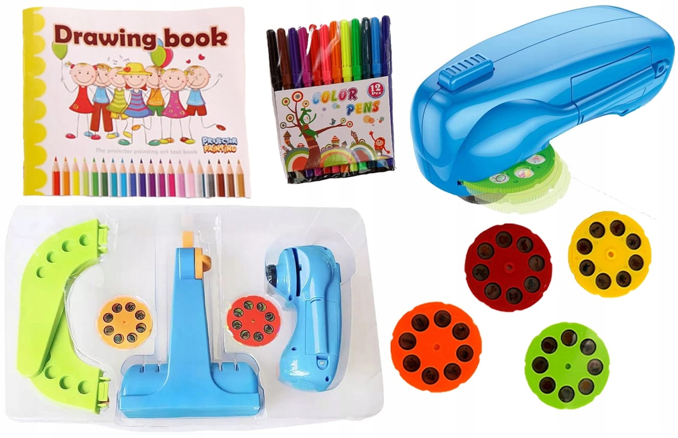 Projektor Rzutnik Do Nauki Rysowania Malowania Ze Slajdami 32 Slajdy Mazaki