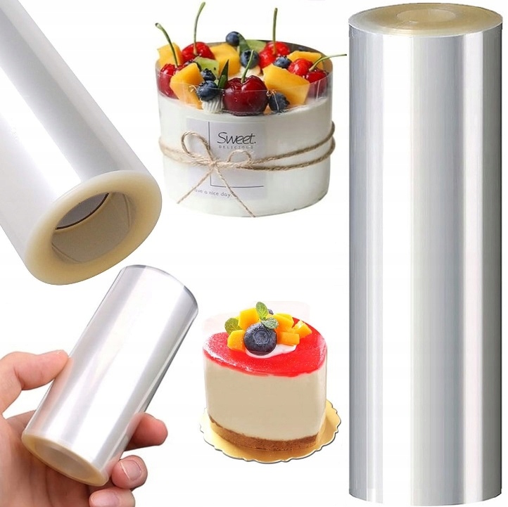 Gruba Folia Rantowa Cukiernicza Owijka Rant Do Tortu Ciasta H=20cm X 10m