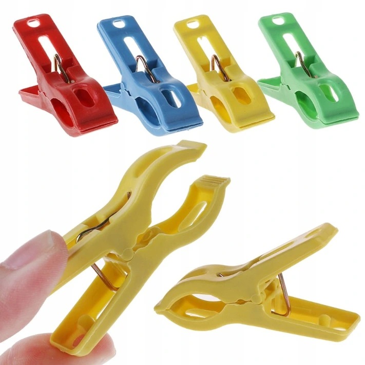 Klamerki Do Bielizny Spinacze Do Ubrań Prania Żabki Kolorowe 20 Sztuk