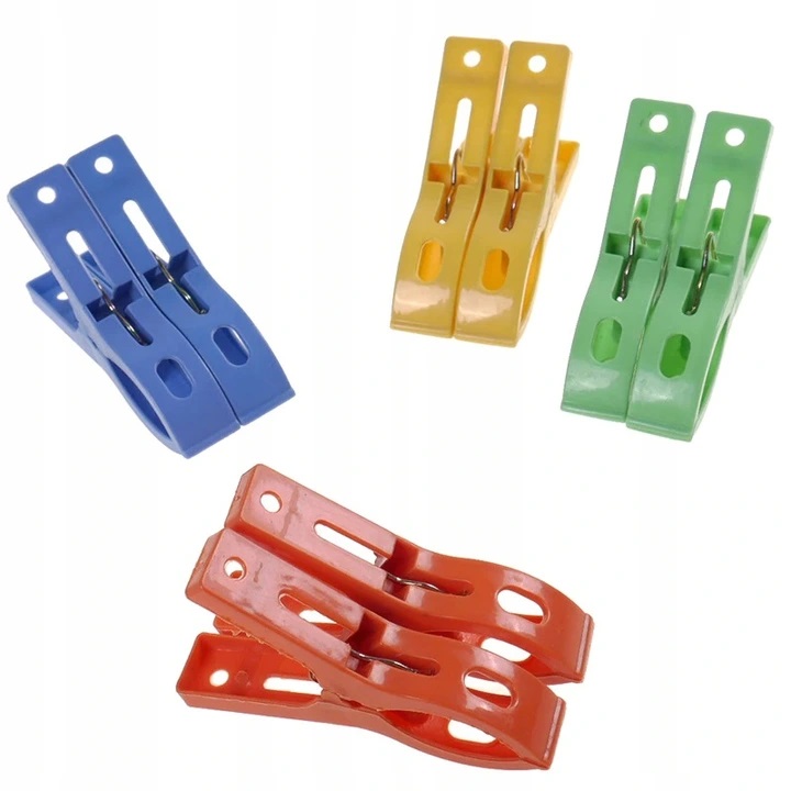 Klamerki Do Bielizny Spinacze Do Ubrań Prania Żabki Kolorowe 20 Sztuk