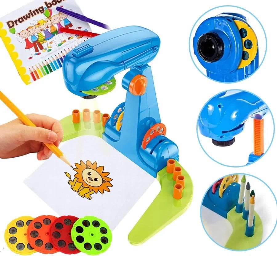 Projektor Rzutnik Do Nauki Rysowania Malowania Ze Slajdami 32 Slajdy Mazaki