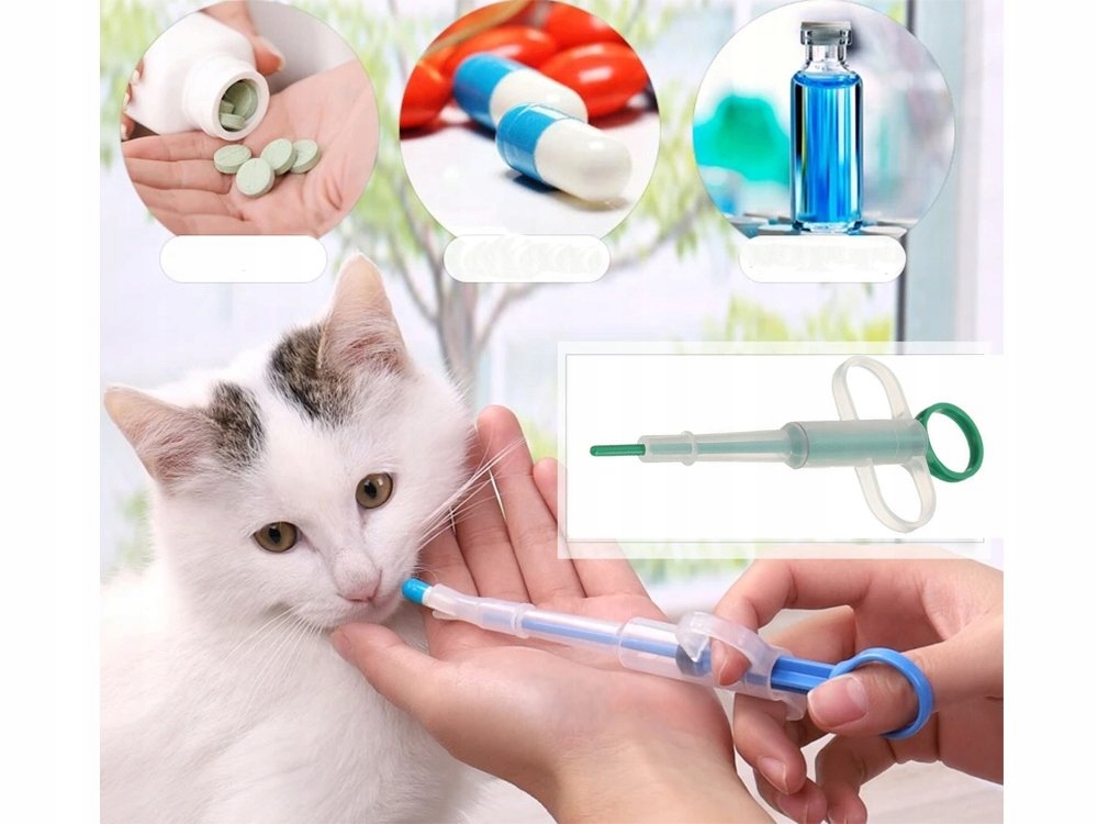 Aplikator Tabletek Leków Dla Psa Kota Do Podawania Suplementów Dozownik