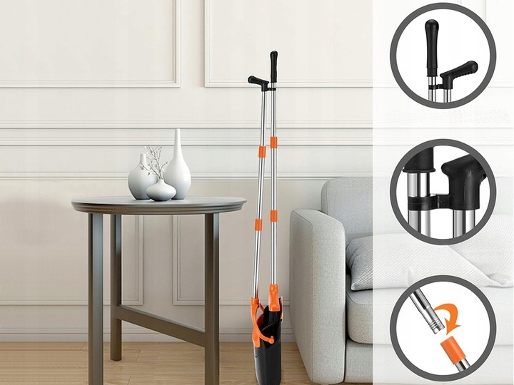 2w1 Zestaw Do Sprzątania Szczotka Do Zamiatania Zmiotka Szufelka Leniuch