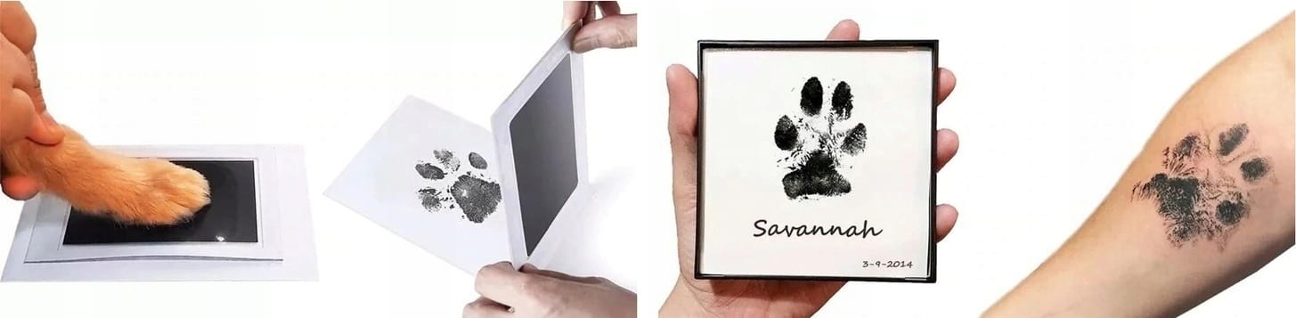Niebrudzący Odcisk Rączki Stópki Dziecka Łapki Pamiątka Na Narodziny Bobasa
