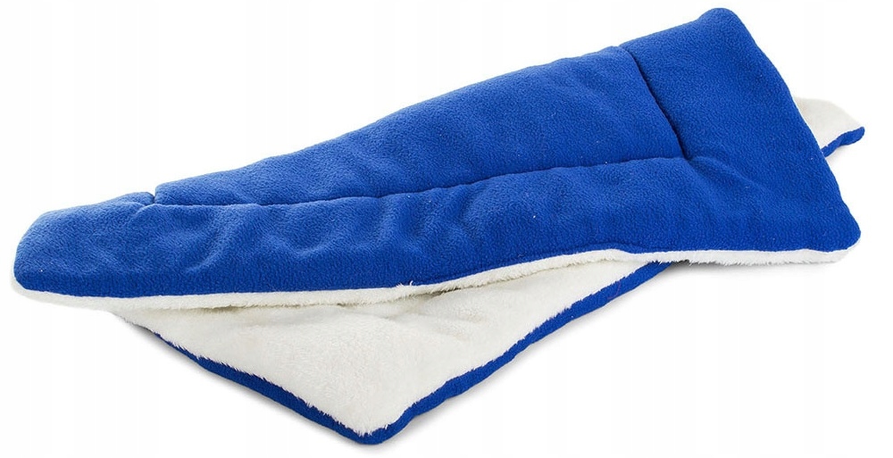 Mata Materiałowa Leżanka- Legowisko Dla Psa 70x50cm Niebieska Polar