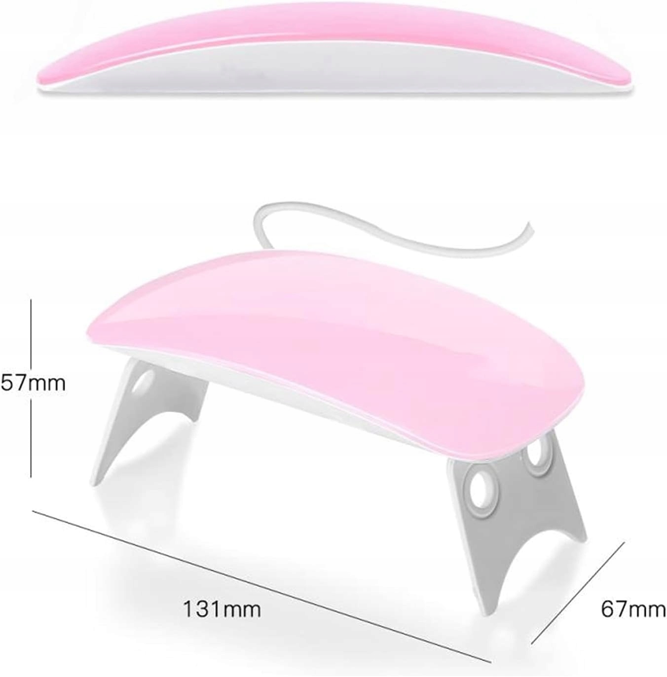Mała Lampa UV LED Do Utwardzania Paznokci Hybrydy Żele USB Lampka Manicure