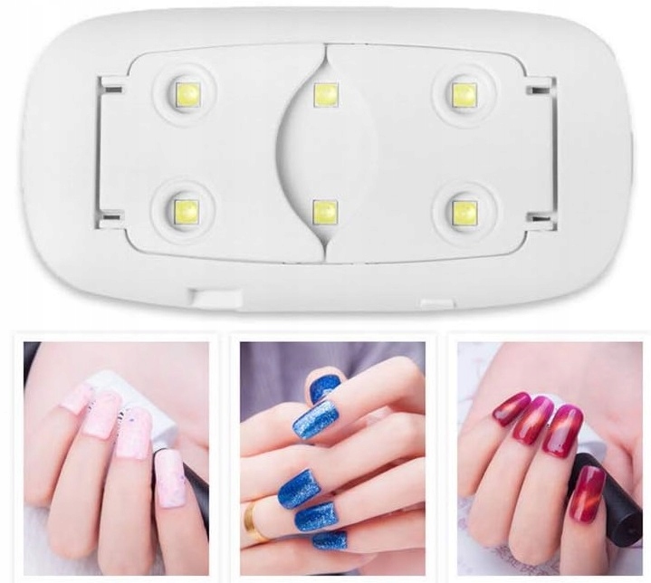 Mała Lampa UV LED Do Utwardzania Paznokci Hybrydy Żele USB Lampka Manicure