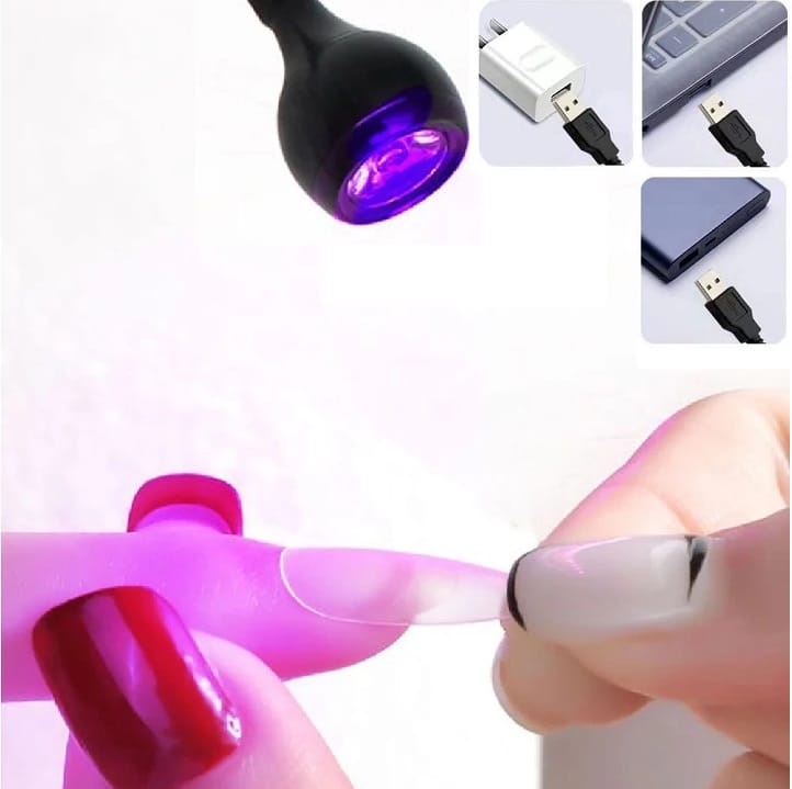Mała Lampa UV LED Do Utwardzania Paznokci Hybrydy Żele USB Lampka Manicure