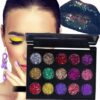 Zestaw 15 Kolorów Paleta Cieni Do Powiek Make Up Cienie Makijaż Brokatowe 1