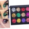 Zestaw 15 Kolorów Paleta Cieni Do Powiek Make Up Cienie Makijaż Brokatowe 1
