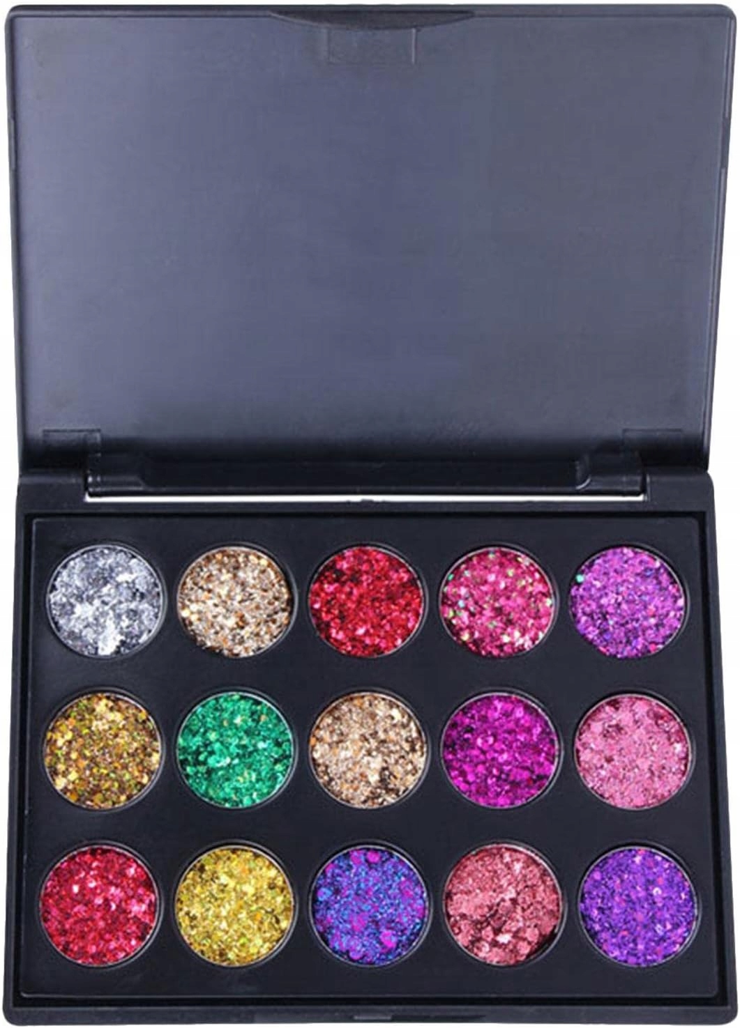 Zestaw 15 Kolorów Paleta Cieni Do Powiek Make Up Cienie Makijaż Brokatowe 1