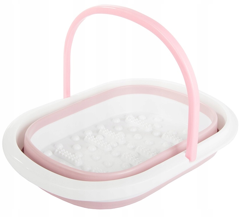 Składane Wiadro Do Masażu Mycia Stóp Nóg Miska Silikonowa Pedicure Wypustki