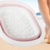 Składane Wiadro Do Masażu Mycia Stóp Nóg Miska Silikonowa Pedicure Wypustki