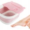 Składane Wiadro Do Masażu Mycia Stóp Nóg Miska Silikonowa Pedicure Wypustki