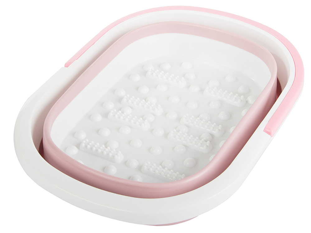 Składane Wiadro Do Masażu Mycia Stóp Nóg Miska Silikonowa Pedicure Wypustki